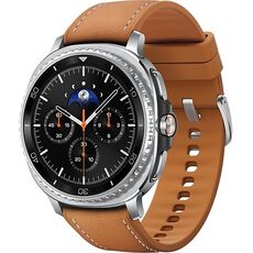 Galaxy Watch8 Classic | 46 мм | Black | Hybrid/Camel | S/M/L, Размер: 46 мм, Цвет: Black, Тип ремешка: Hybrid, Цвет ремешка: Camel, Размер ремешка: S/M/L, Подключение часов: Bluetooth / Wi-Fi